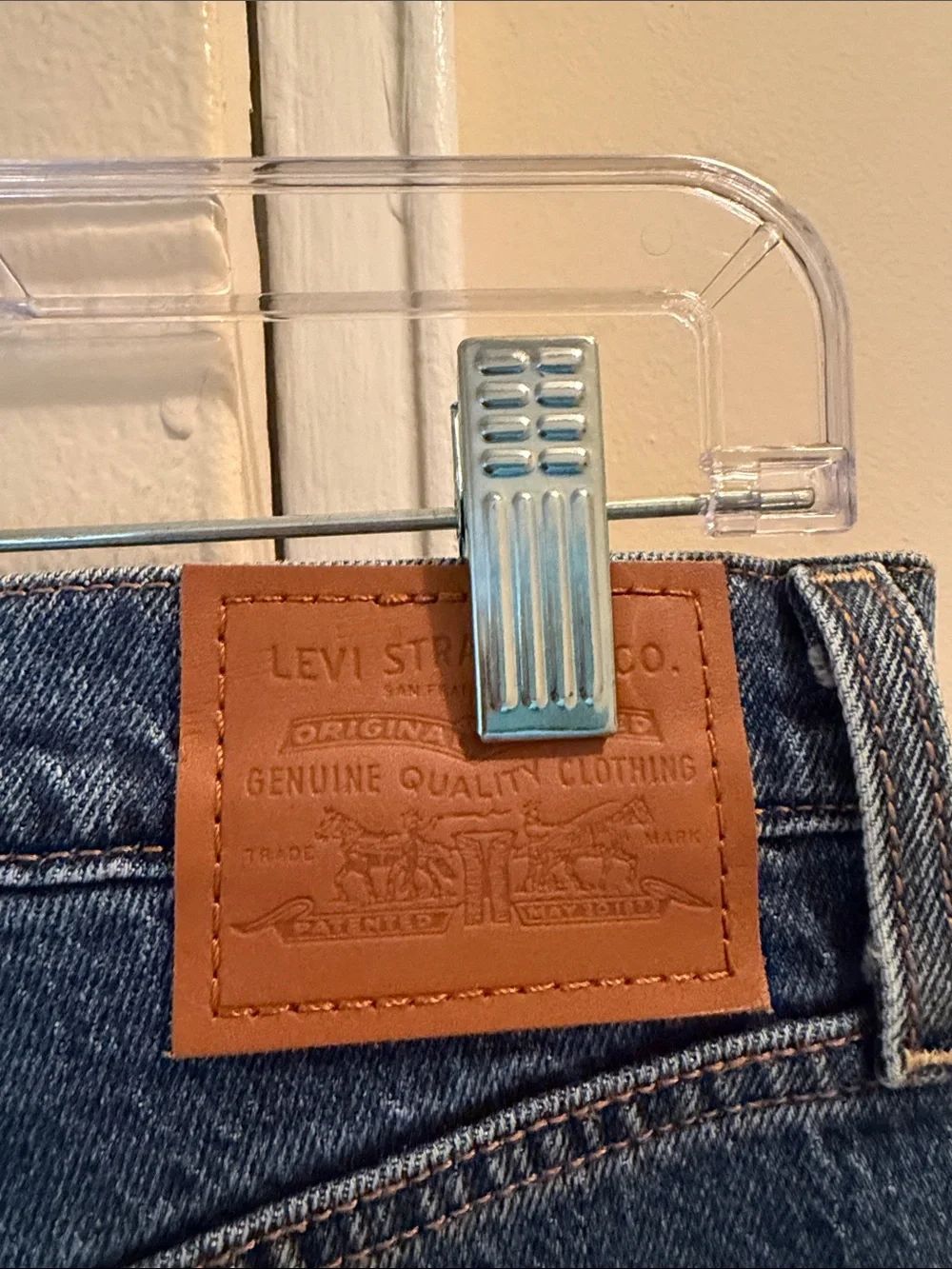 Women’s Levi Ribcage Blue Straight-Leg Jeans